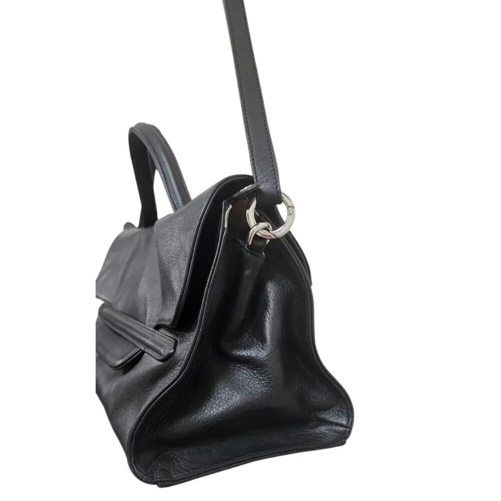 Zanellato Nina Tote Leather Shoulder Bag Satchel Minimalist Zip Compartments